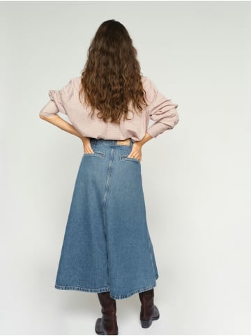 Mos Mosh MMLeala Denim Skirt in Mid Blue
