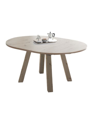 58 aufm Kessel ESSTISCH Rund ausziehbar Edda 1 130 x 130 x 78 Küchentisch Asteiche