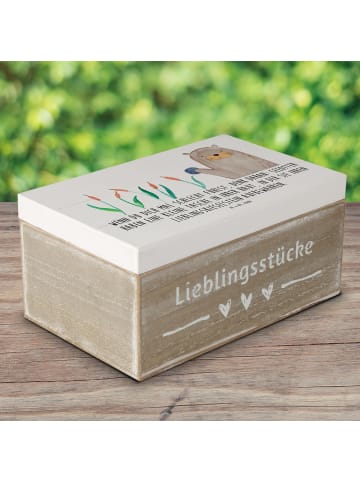 Mr. & Mrs. Panda Box Otter Stein mit Spruch in Weiß