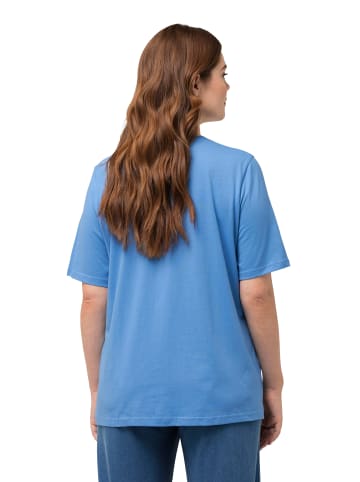 Ulla Popken Shirt in mittelblau