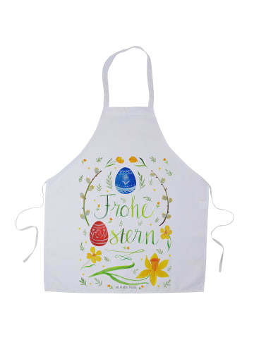 Mr. & Mrs. Panda Schürze Ostern Frohe Ostern ohne Spruch in Weiß