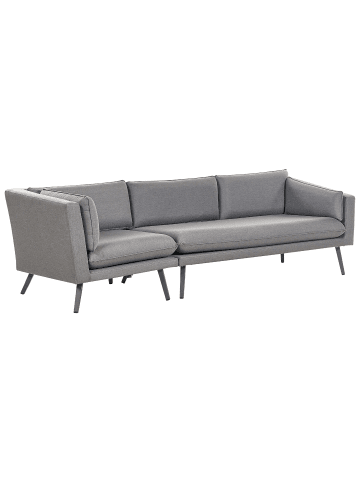 Beliani Gartensofa LORETELLO in Grau - (W) 243 x (H) 70 x (L) 76 cm