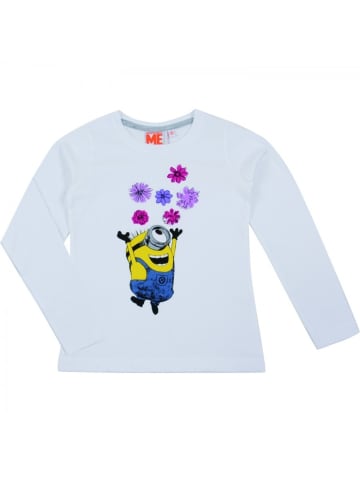 Minions Minions Pullover - Blümchen langärmlig in weiß