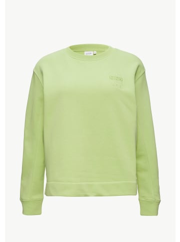 comma CI Sweatshirt langarm in Grün