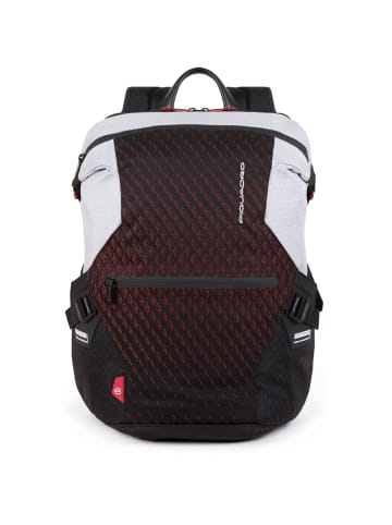 Piquadro PQ-Y Rucksack 37 cm Laptopfach in grey-red