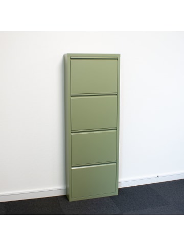 ebuy24 Schuhschrank Pisa 5  Grün 100 x 16 cm