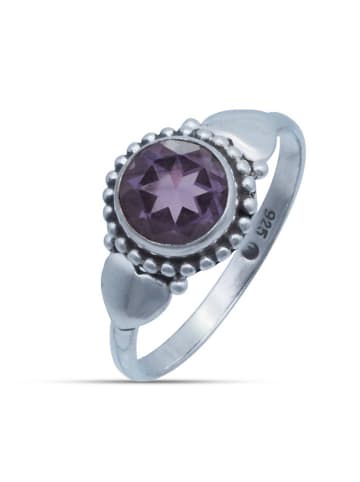 mantraroma 925er Silber - Ringe mit Amethyst facettiert