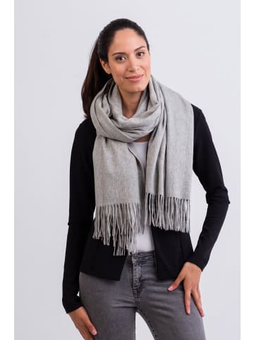 CASH-MERE.CH Schal waterwave in Hellgrau