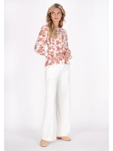 usha FESTIVAL Women Blouse in white orange