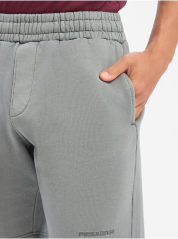 PEGADOR Shorts Logo Heavy in hellgrau