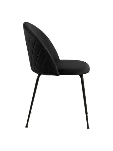 ebuy24 Esszimmerstuhl Louise  Schwarz 2er Set