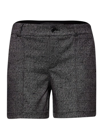Street One Melange Jacquard Bermuda in Schwarz