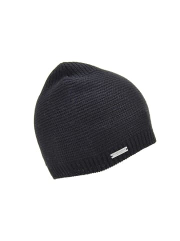 Seeberger Strickmütze in schwarz