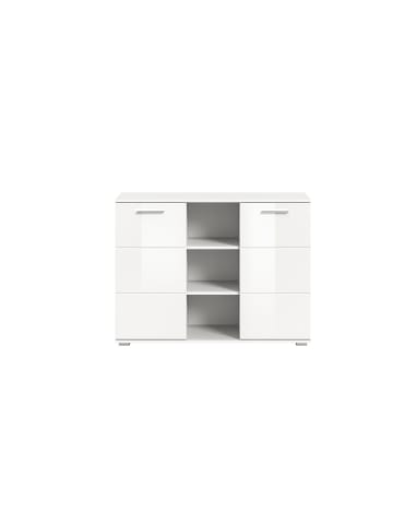 ebuy24 Sideboard Prego Weiß 110 x 37 cm