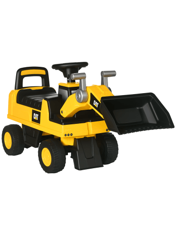 HOMCOM Sitzbagger bis 25kg ab 18 Monaten Gelb