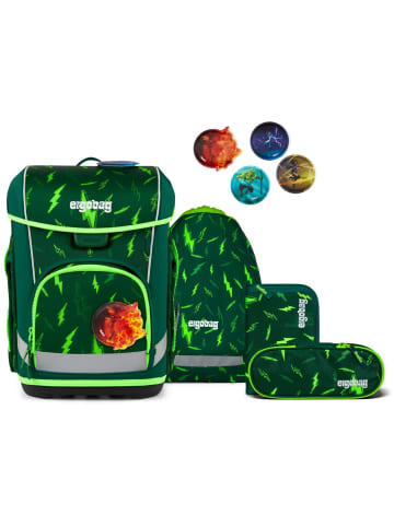 Ergobag Cubo Light Schulranzen Set 5-tlg. Bärtastisch in grün