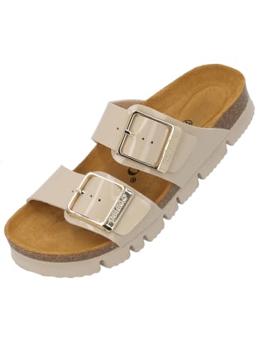 palado Pantoletten in beige lack