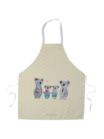 Mr. & Mrs. Panda Schürze Koala Familie zwei ohne Spruch in Gelb Pastell
