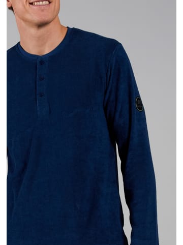 CECEBA Pyjama Zwolle in blau-mittel-uni