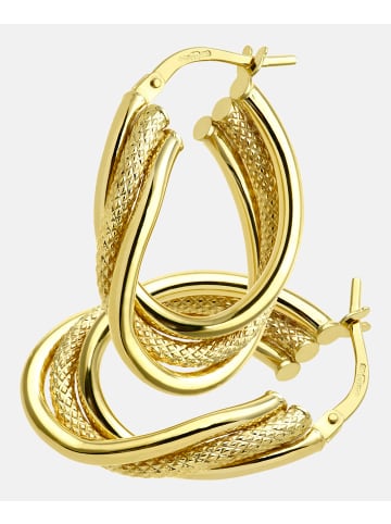 Vanlere Creolen aus 375 Gelbgold