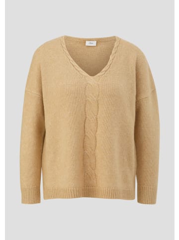 s.Oliver Strickpullover in 8325_hellbraun