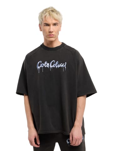 Carlo Colucci Oversize-Shirt Elzenbaum in Schwarz