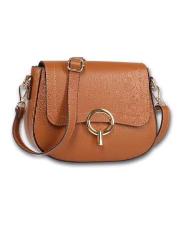 Toscanto Leder Umhängetasche Toscanto Tasche hellbraun ca. 23cm
