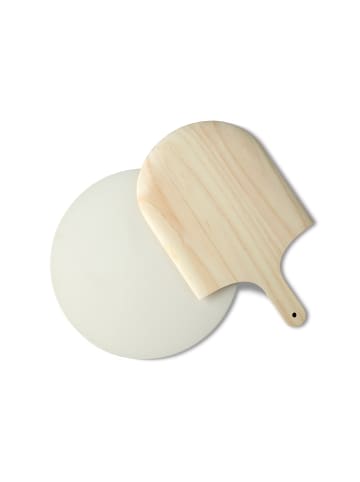 Funktion Pizzabackstein in Creme