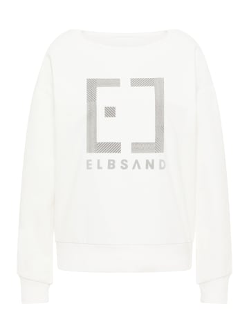 ELBSAND Sweatshirt 'Fenna' in weiß