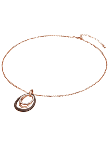 Lulu & Jane Halskette Metall-Legierung verziert mit Kristallen von Swarovski ® in roségold