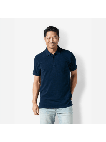 Twinlife Polo-Shirt indigo pocket in Schwarz