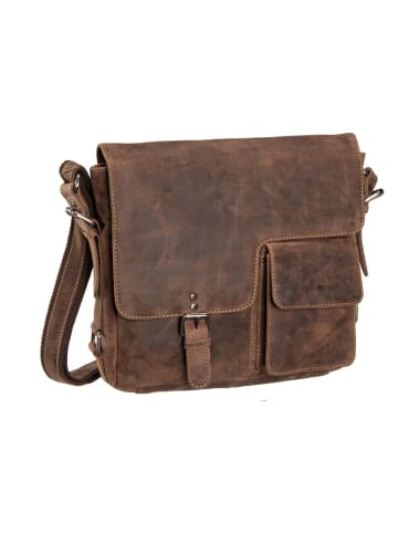 Greenburry Umhängetasche Vintage Revival Messenger in Sattelbraun