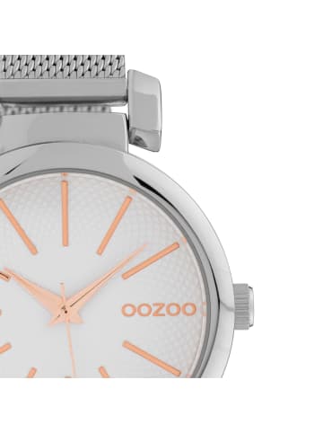 Oozoo Analog-Armbanduhr Oozoo Timepieces silber mittel (ca. 36mm)