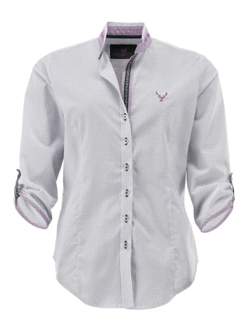 OS-Trachten Trachtenbluse Brocu in lila-lila