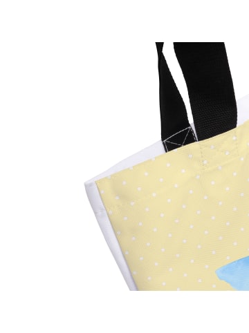 Mr. & Mrs. Panda Shopper Sommerliebe mit Spruch in Gelb Pastell