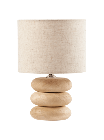 Beliani Tischleuchten BETWA in Braun/Beige - (W) 20 x (H) 30 x (L) 20 cm