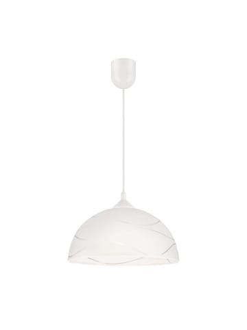 Licht-Erlebnisse Pendelleuchte Ø 30 x (T)60 cm in WeißWeiß