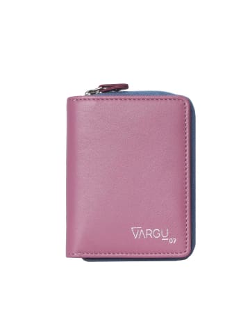 VARGU Echtleder Geldbörse LYNE 1-A in mauve - sky blue