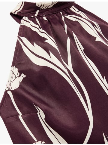 KOTON BLUSE SS in Bordo Gemustert