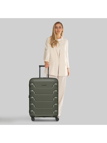 Smartbox Edition 01 4 Rollen Trolley 66 cm mit Dehnfalte in olive