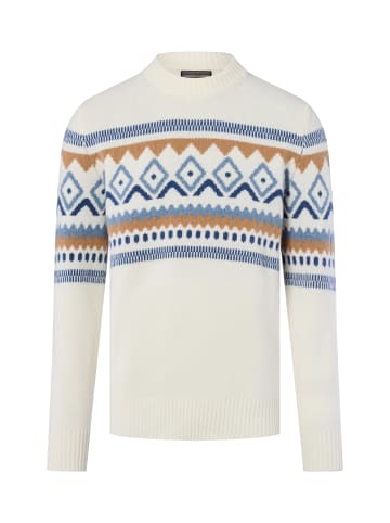 Finshley & Harding Strickpullover in ecru indigo - 0001