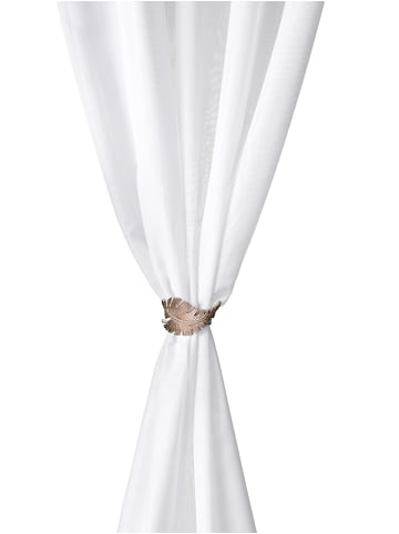 Heine Raffhalter Blatt in kupferfarben
