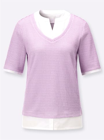 WITT WEIDEN 2-in-1-Shirt in orchidee-weiß-bedruckt
