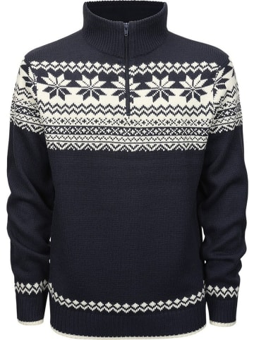 Brandit Strickjacke / Cardigan "Norwegian Troyer" in Blau