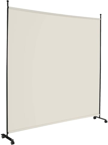 COSTWAY 184cm Raumteiler auf Rollen in Beige