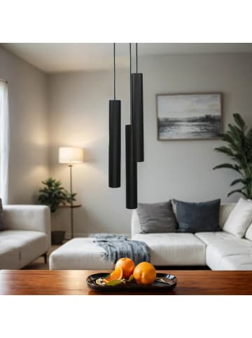 Licht-Erlebnisse Pendelleuchte (B)20 x (L)20 x (T)130 cm in SchwarzSchwarz