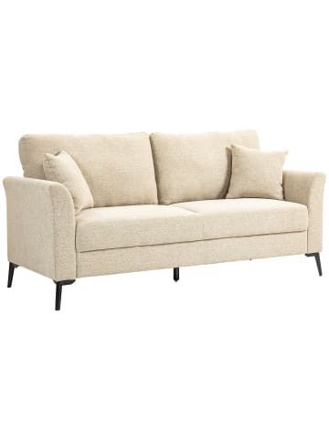 HOMCOM 2 Sitzer Sofa in Beige 179L x 80B x 89H cm
