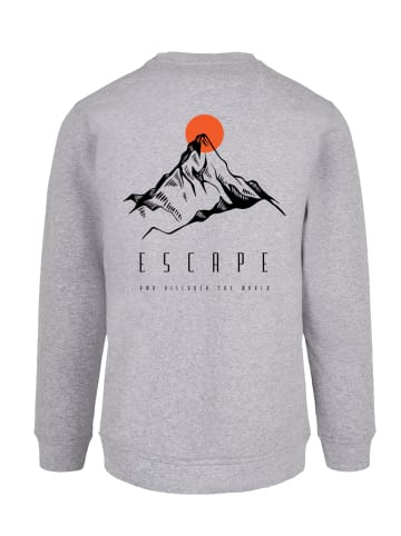 F4NT4STIC Sweatshirt Escape Discover the World Mountain in grau meliert