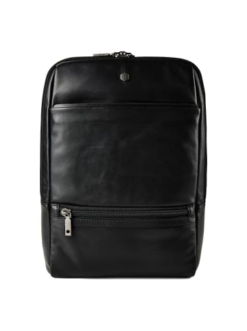 Jekyll & Hide Business-Rucksack RFID Schutz Leder 40 cm Laptopfach in black