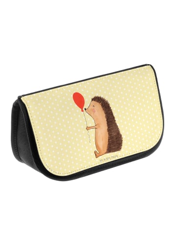 Mr. & Mrs. Panda Kulturbeutel Igel Luftballon ohne Spruch in Gelb Pastell